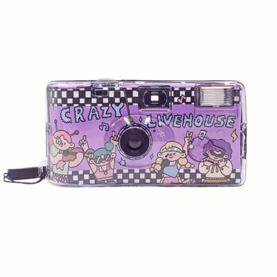 Disposable Camera With a Super-cool, High-tech Transparent Front Cover and Customizable Internal Card Insert