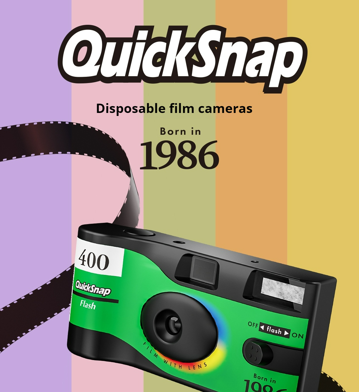LINK-SHINE SMART Vintage Disposable 35mm Film Camera