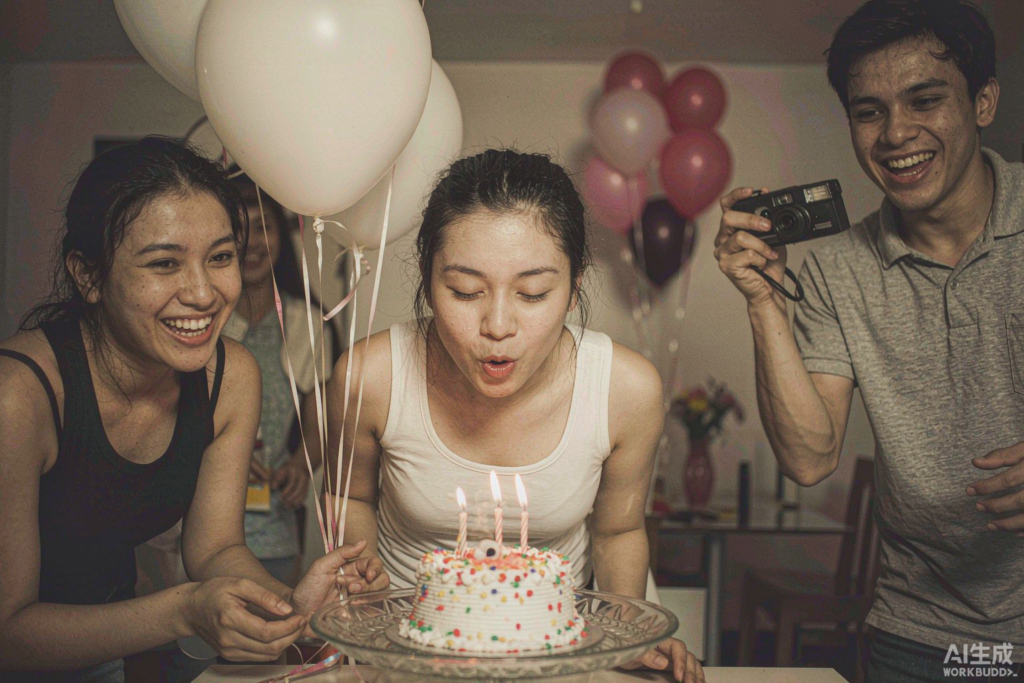 Birthday party captured on film